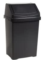 TENLITE 8L/25L/50L Litre High Grade Plastic Swing Bin with Lid Waste Recycle Dustbins Kitchen, Bathroom Rubbish Trash Refused Bins for Home & Office. (8 Litre)