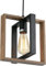 Industrielle kleine Pendelleuchte Esstisch,Bauernhaus-Kücheninsel-Hängelampe Mit Kabel,Holz + Metall,1-flammige E27 Hängeleuchte für Esszimmer,Schlafzimmer,Flur,Eingangsbereich,24 cm Pendelleuchte