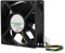 KIMISS Silenzioso 80Mm 4 Pin CPU Ventola di Raffreddamento Master Fa08025M12Lpa Shlf0812Khe 11 Dc12V 0.41A 8Cm 4Pin Pwm Controllo della Temperatura Ventola di Raffreddamento del Telaio