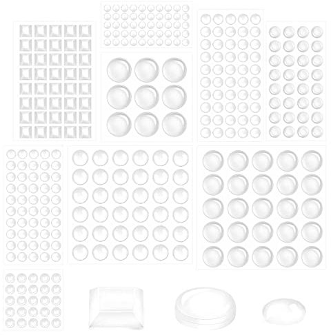Gummipuffer Selbstklebend,317 Stück Transparent Elastikpuffer Gummifüße Selbstklebend Elastikpuffer Türpuffer Transparent Gummipuffer Schutzpuffer Anschlagpuffer Anschlagdämpfer