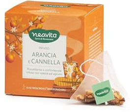 Neavita Arancia e Cannella Infuso di Frutta, 15 filtroscrigno