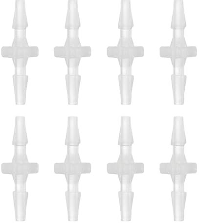 sourcing map 8 Stück Schlauchverbinder, Φ:2.4mm Gartenschlauch Verbinder für Scheibenwaschanlage Schlauch, Gartenschläuche und Bewässerungssystem