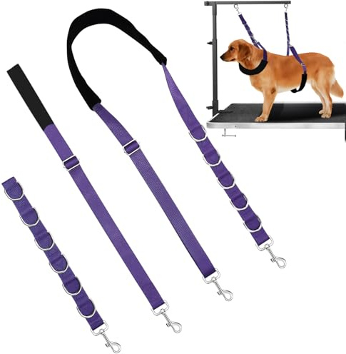 ASOCEA Cinghie per la toelettatura del cane Cinghie per la toelettatura del cane Estensione Anelli per la toelettatura del cane in nylon cappio accessori per il braccio per la toelettatura del cane