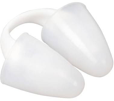 Baypify Painless Nose Plugs for Swimming for Kids (Age 6+) and Adults,Waterproof Nose Clip for Swimming, Snorkeling & Lap Training, Ensure Comfort and Safety in The Water (White, L)