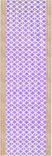 CASAVANI Kelim-Läufer, 2 x 10 cm, Baumwolle, violett, flach gewebt, gestreift, 0,48 cm, handwaschbarer Teppich für drinnen und draußen, für Flur, Treppen, Eingangsbereich