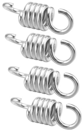 BAZEITFLOW 4pezzi Per Altalena Metallo Per Sospensione Hammock Strumenti Per Veranda e Sedie Appese Supporto Sicuro e Assorbimento Degli Urti Per Esterni