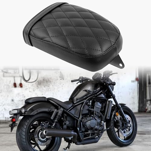 DREAMIZER Coussin De Confort En Gel Et Cuir Pour Passager De Moto Siège Absorbant Les Chocs Compatible avec Honda Rebel 1100 Cmx1100 2021-2025