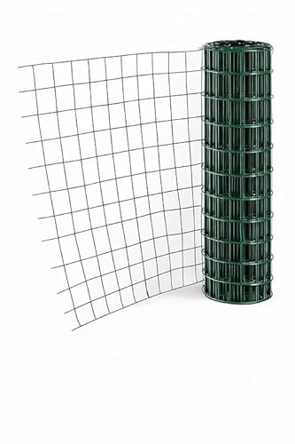 stockcloture Grillage soudé en Rouleau H1m00 x L25m Vert Fil 2,05mm Maille 100x100 mm Vert
