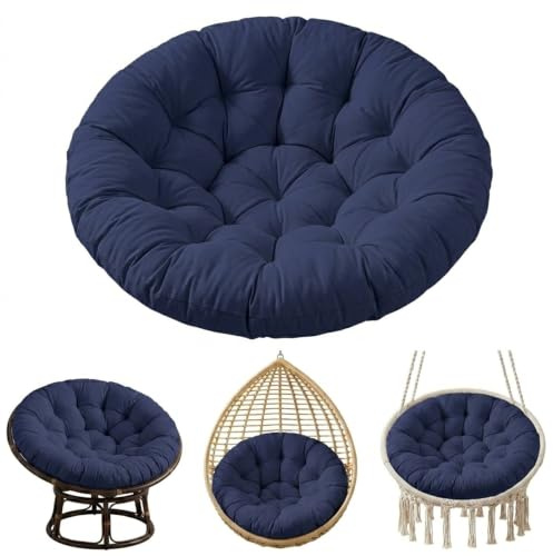 Papasan Cushion Circle Ersättningssittunderlägg för Rottingmöbler | Vattenavvisande, kraftig ramskyddskudde, perfekt för solrumsoaser och inomhusläshörnor