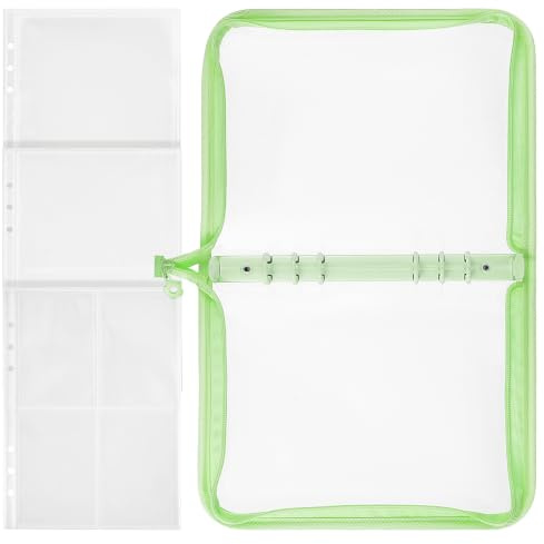 Ciieeo Album Photo Classeur à Photocartes en Pvc Grosse Capacité Pochettes Incluses Portable pour Photos et Cartes de Collection