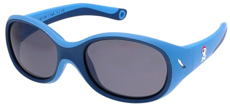ActiveSol gafas de sol | NIÑO | 100% protección UV 400 | polarizadas | irrompibles, de goma flexible | 2-6 años | 22 gramos [Piratas]