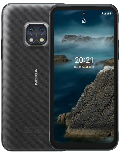 Nokia XR20 5G, Android 14, Unlocked Rugged Smartphone, Dual SIM, US Version, 6/128GB, 6.67-Inch Screen, 48MP Dual Camera, Granite