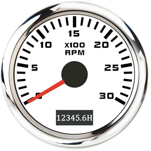 ELING 52 mm varvräknare 0-3000 varv/min varvräknare med 7 färger bakgrundsbelysning 12V 24V för traktorer och yachter