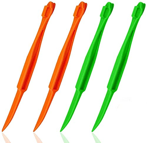 Orange Citrus Peelers Citrus Lemon Citrus Peel Cutter Plastic Easy Slicer Cutter Peeler Remover Opener Kitchen Accessories Knife Cooking Tool Kitchen Gadget (4 Pack)