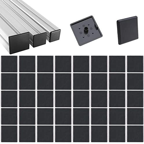 40 Stück Aluminium-Profil-Abdeckkappen,Aluminium Profil 3030 Endkappe Endkappen Kunststoff Rohrstopfen Zur Rohrabdeckung Endkappen Für Aluminium-Strangpressprofil Für Aluminium Konstruktionsprofil