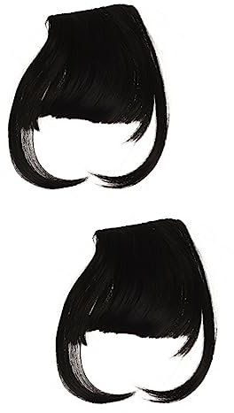 FOMIYES 2pcs Fake in Fashionable Synthetic Fringe for Daily Wear Cosplay Parties High Temperature Material for Elegant to Use Face Shape