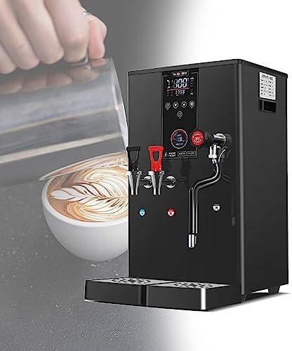 Montalatte Commerciale A Vapore For Latte Automatico, Macchina For La Schiumatura Del Caffè Elettrica Macchina For Bolle Di Latte A Vapore Professionale In Acciaio Inossidabile For Caffè, Latte, (Col