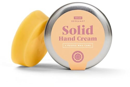 forpeople Handcreme Vegan 30g - Veganer Daumenschmaus - Feste Handcreme für trockene und rissige Hände - Shea Butter, Candelillawachs, Olivenöl, Bergamotte - Zertifizierte Naturkosmetik (Dose)