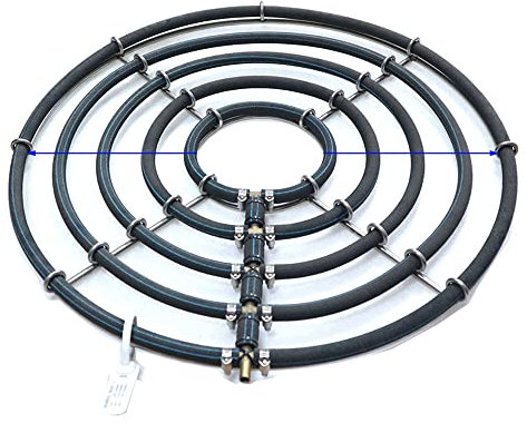 Anneau aérateur japonais pour bassin à carpes Koi, aération et oxygénation, diffuseur pour le bassin à carpes Koi ainsi que pour l'enrichissement en oxygène du bassin de jardin (5 boucles / Ø55cm)