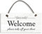Welcome Please Take Off Your Shoes Hanging Plaque Sign House Porch Decor #1296