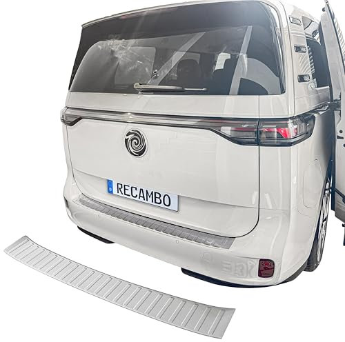 Recambo | Protector de Parachoques Trasero | Compatible con VW ID Buzz | a Partir de 2022 | Acero Inoxidable Mate | Protección Borde de Carga