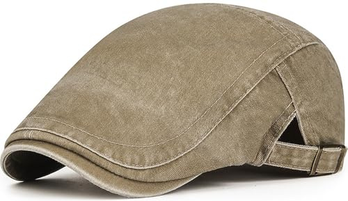 Lynmguober Vintage Newsboy Cap Flat Caps Ivy Irish for Men Women Beige