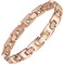JEROOT Titan-Magnetarmband, 4 mm Zirkonia Armband für Damen, Rosegold Armband Magnet Damen Magnetarmband Energetix mit Größeneinstellwerkzeug, Geschenkbox (3500 gauss)