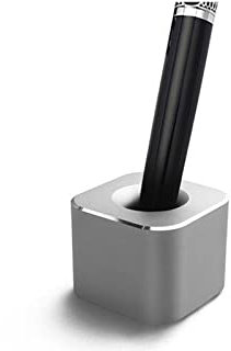 Mini-Stifthalter für Schreibtisch, Aluminiumlegierung, Stiftständer, Einzelstifthalter, Desktop, kreative Verzierung, Desktop-Organizer für Büro, Schule, Zuhause, Zahnbürstenhalter, 1 Stück, Silber