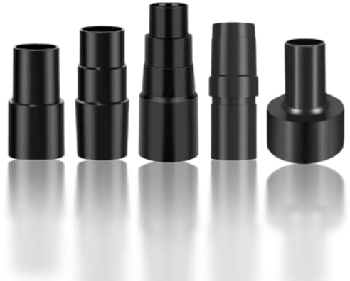 Nomhaw Universal Vacuum Hose Adapter 5Pcs Multi-Size Kit (1-3/8 to 1-1/4 & 1-1/2 to 1-1/4 & 2-1/2 to 1-1/4) Versatile Shop Vac Adapters Attachment for Wet Dry Vacuum Cleaners
