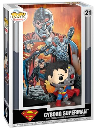 Funko Superman Figura Vinilo Cyborg Superman (Comic Covers) 21 Unisex Pop! Multicolor PVC