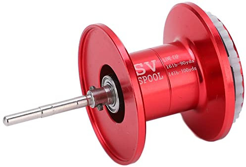 Qukaim Angelrad Schnur Spule Zubehör Metall Angelrolle Ersatzspule, Deep Line Wire Cup, rundes Lager Zubehör