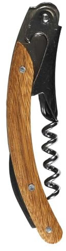 COOK CONCEPT, KA0333, Elegante cavatappi in Legno di Acacia, Accessorio indispensabile per aperitivi e degustazioni di Vino, Design ergonomico, meccanismo di precisione, Marrone, Misura Standard