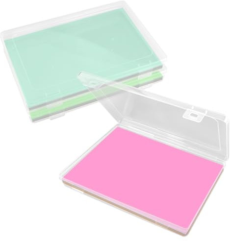 2 stycken genomskinliga organiserare A4, 30,8 × 22,6 × 2,2 cm bärbar arkivlåda A4, multifunktionell transparent projektväska av plast, för förvaringslåda, dokumentlåda, pappersförvaring,