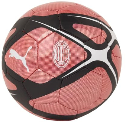 A.C. Milan - Mini Pallone Culture, Mini Pallone Prematch, Pallone da Calcio e da Allenamento, Prodotto Ufficiale, Taglia Mini 3, Rosso