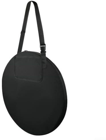 Bolsa de almacenamiento portátil para tienda de campaña de ducha, tela Oxford, funda de transporte con correa para el hombro, color negro, 58 x 58 x 4 cm