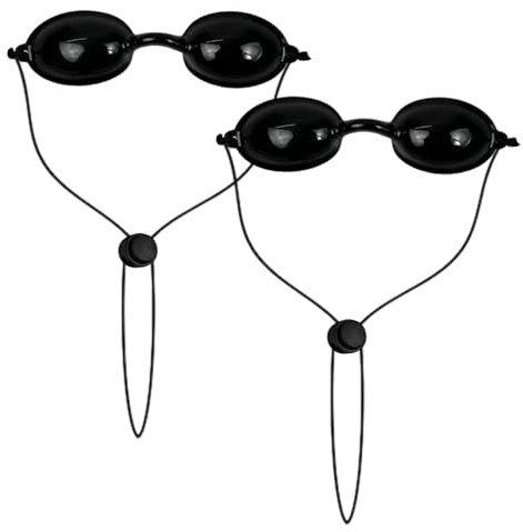 MBSIVSA 2 Piezas Gafas de Eclipse Solar, Gafa de Seguridad Ajustables Protección, Protector Ocular UV Light Protectores