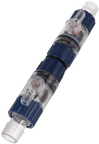 HOODANCOS Conector de Manguera para Filtro de Acuario 20 Mm Válvula de Doble Pestaña de Liberación Rápida, Adaptador Ajustable de Flujo de Agua, Accesorio Resistente Prueba de Fugas
