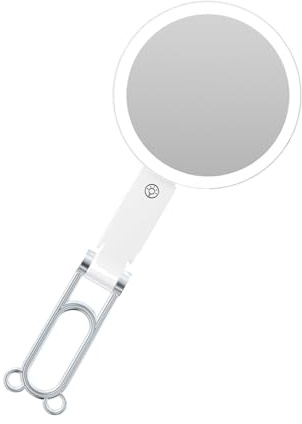 Gafas LED recargables de doble cara con aumento de 1 x 5X, diseño plegable, brillo ajustable para viajes, uso doméstico, gafas de maquillaje recargables