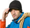 Magracy Herren Winter Knit Visor Hat Outdoor Dicke Schirmmütze Beanie Mütze Gr. Einheitsgröße, dunkelgrau
