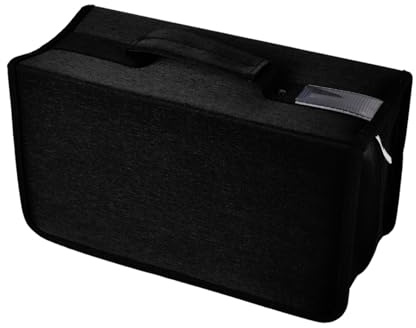 alavisxf xx CD Case, 160 Capacity Nylon DVD Case Protective CD Holder Portable Disc Storage Organizer Bag for Car Home (Black160, 160 Capacity)