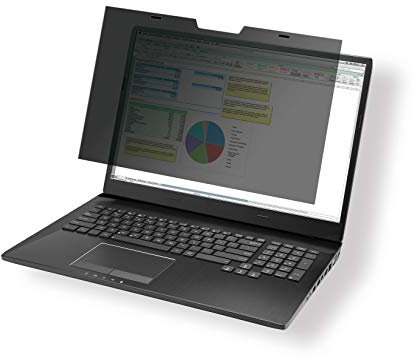 Durable Blickschutzfilter magnetisch für 14,0“ Zoll Bildschirme, inkl. Tasche und Reinigungstuch, anthrazit, 514457