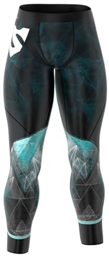 SMMASH Galaxy Sport Långa Leggings för Män, Herr Kompression Löpning Leggings, Träning sporttights, funktionsunderbyxor, Gym, OCR, Andas och Lätt, Antibakteriellt Material, Tillverkad i EU (XXL)