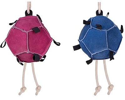 Equiland Pferdespielzeug Ball, Möhrenball, Beschäftigung und Spielzeug für Pferde | Futterspielball | | Stressabbau | Leckerli-Ball (Pink)