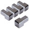 Dalsys 5x Endstück für Fliesenschiene 8mm, Quadratprofil Edelstahl Poliert, Fliesenprofil