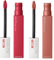 Maybelline New York SuperStay Matte Ink Lip Tint Color 65 Seductress + SuperStay Matte Ink Lip Tint Color 80 Ruler - 2 Lipsticks with Tip Applicator