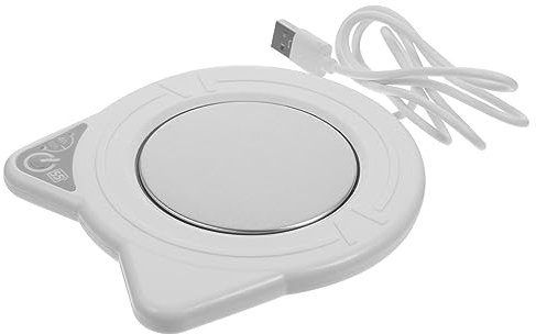 USB Heizbecheruntersetzer Weiß aus Kunststoff und Edelstahl