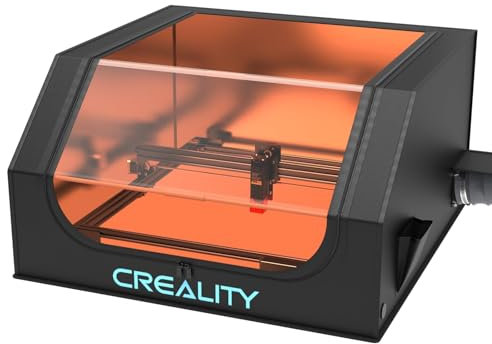 Creality Laser Engraver Enclosure with Vent, Laser Cutter Protective Cover with Fan and Pipe, Flame Retardant and Smoke-Proof for Creality and Other Laser Engraving Machine(72 * 70 * 40cm)