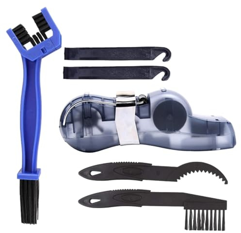 Set per la manutenzione della bicicletta, pulitore della catena della bicicletta, set multiuso per la pulizia della catena, spazzola per la pulizia della bicicletta