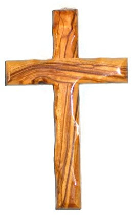 HolyRoses Handcrafted Olive Wood Christian Wall Cross | Bethlehem Craftsmanship | 6 16 cm | Genuine Product for Spiritual Home Decor
