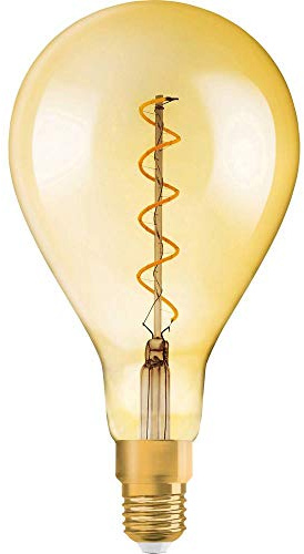 Osram LED vintage 1906 lampa, bas: E27, varm vit, 2000 K, 5 W, ersättning för 28 W glödlampa